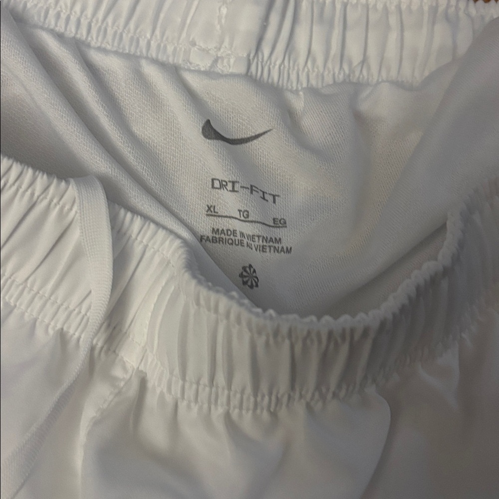 Nike White Dri-FIT Athletic Running Shorts - Picture 4 of 4